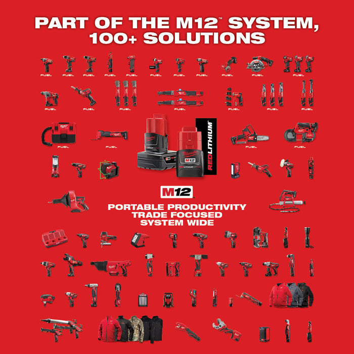 Milwaukee 2426-21B M12 12V Lithium-Ion Multi-Tool Kit w/ 9 PC Blade Kit