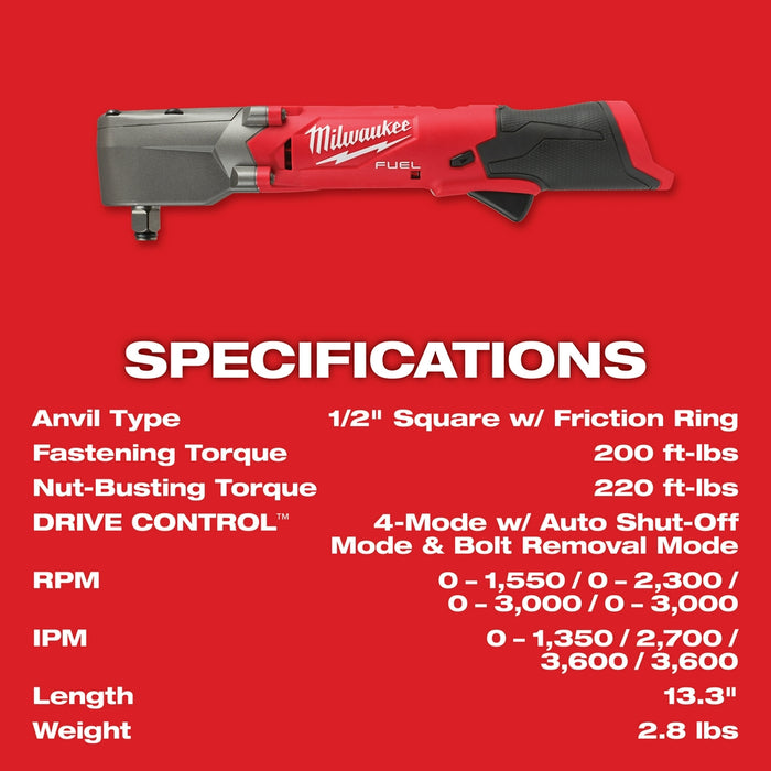 M12 FUEL 1/2 Right Angle Impact Wrench