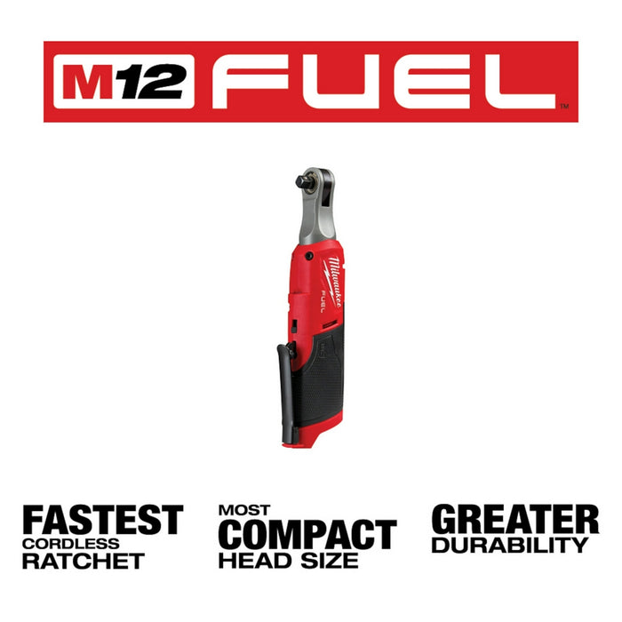 Milwaukee 2567-80 M12 FUEL 12V 3/8" High Speed Ratchet - Bare Tool - Recon