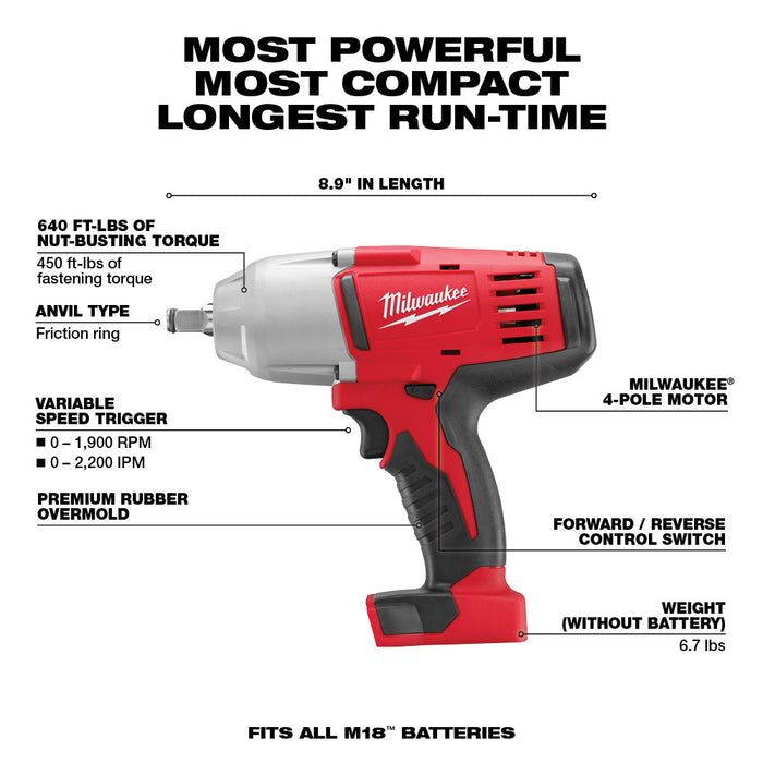 Milwaukee 2696-23 M18 18V Cordless Power Lithium-Ion 3-Tool Combo Kit