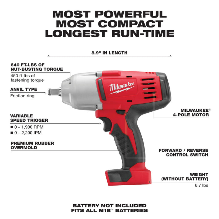 Milwaukee 2696-26A M18 18V 6 Tool Cordless Combo Kit w/ Impact and Multi-Tool