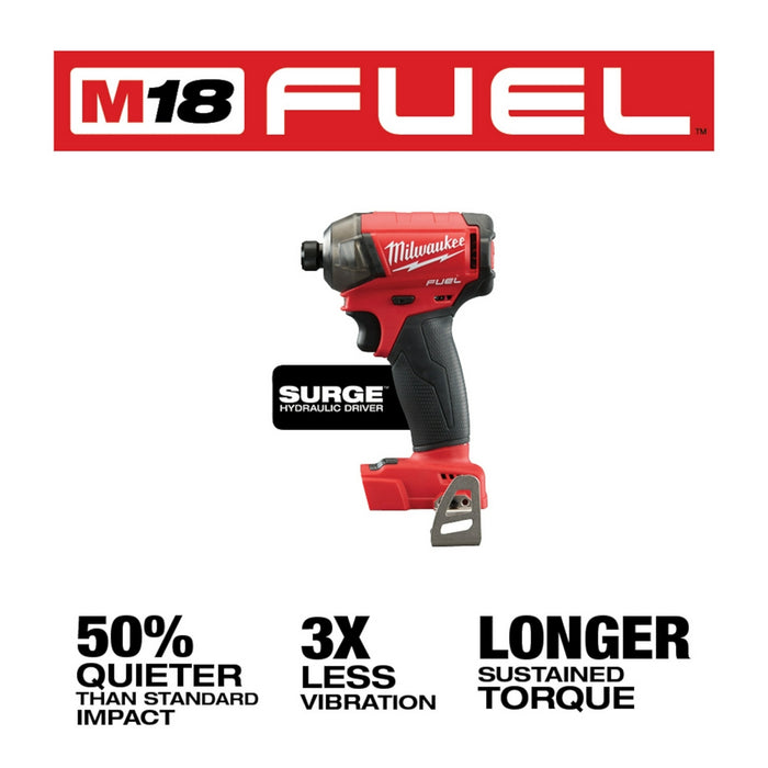 Milwaukee 2760 20 M18 FUEL 18V 1 4 Inch Surge Hex Hydraulic Driver Bare Tool