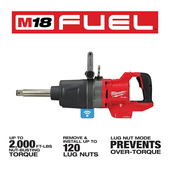 Milwaukee 2869-20 M18 FUEL 18V 1" D-Handle Anvil High Impact Wrench-Bare Tool