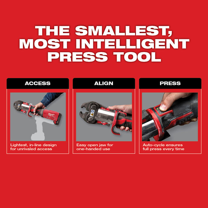 Milwaukee 2922-20 M18 18V FORCE LOGIC Cordless Li-Ion Press Tool Kit w/ ONE-KEY