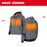 Milwaukee 306G-21L M12 12V Durable Carbon Fiber Heated Gray Hoodie Kit - Large