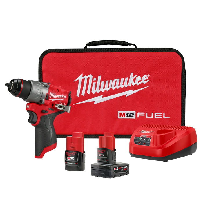 Milwaukee 3403-22 M12 FUEL 12V 1/2" Cordless Li-ion Drill/Driver Kit