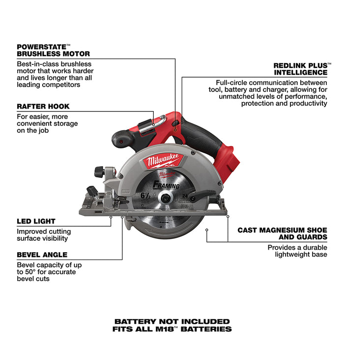 Milwaukee 3697-27 M18 FUEL 18V 7 Tool Cordless Lithium-Ion Combo Kit