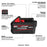 Milwaukee 48-11-1861 M18 18V XC6.0 REDLITHIUM FORGE Battery Pack