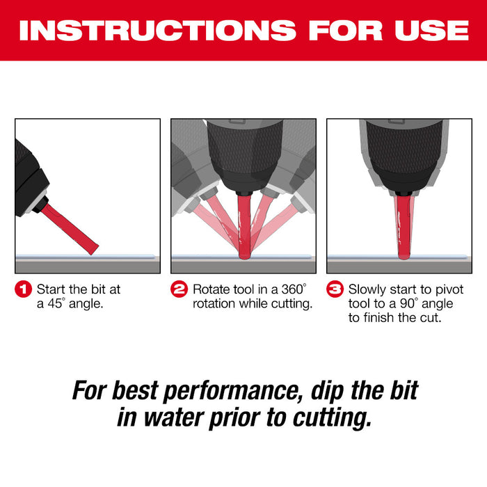 Milwaukee 49-56-0542 DIAMOND MAX 5/16" Diamond Grit Hole Saw - 10 PK