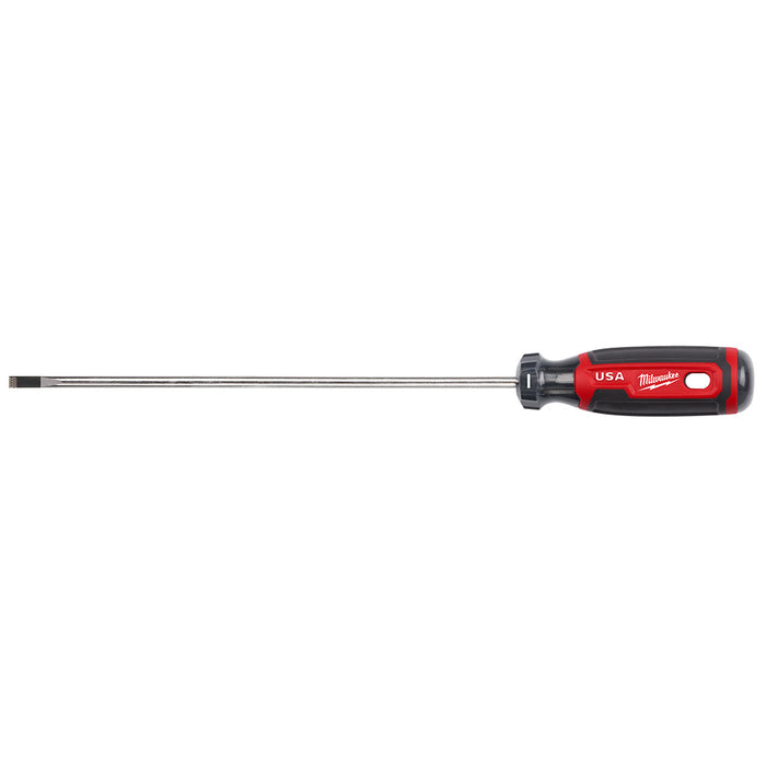 Milwaukee MT213 3/16" Cabinet 8" Cushion Grip Screwdriver - Made In USA