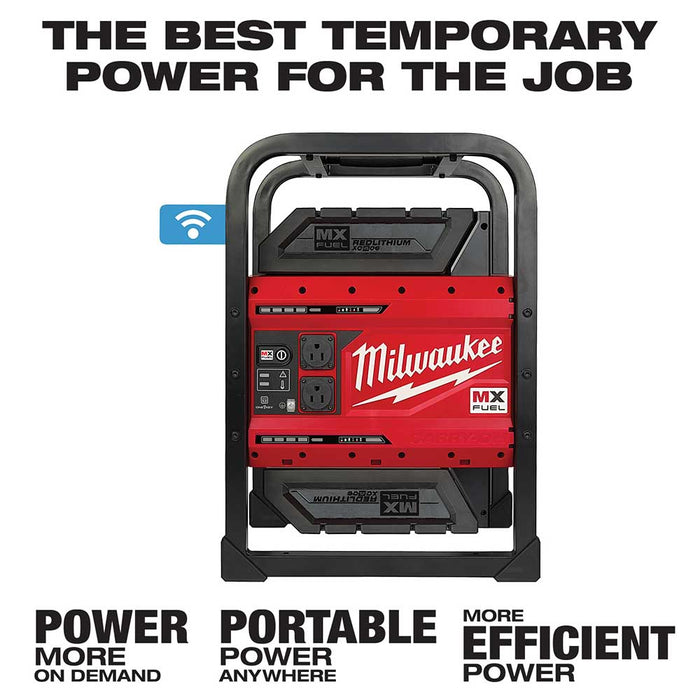 Milwaukee MXF002-82XC MX FUEL 3600W/1800W Cordless Carry-On Power Supply - Recon