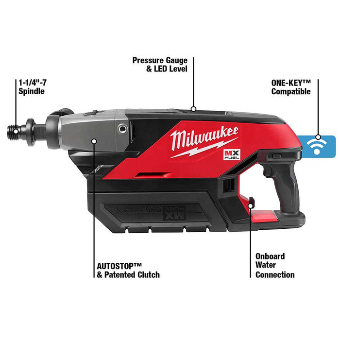 Milwaukee MXF301-82CP MX FUEL Cordless Li-Ion Handheld Core Drill Kit - Recon