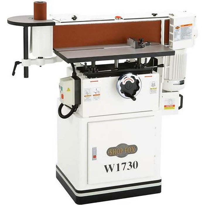 Shop Fox W1730 Oscillating Edge Sander 0 To 90 Degree Tilting Platen & 2Hp Motor