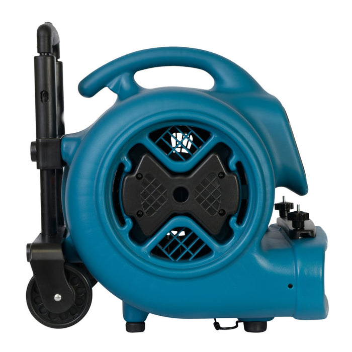 Xpower P-630HC 1/2 HP Air Mover w/ Telescopic Handle, Wheels, Carpet Clamp