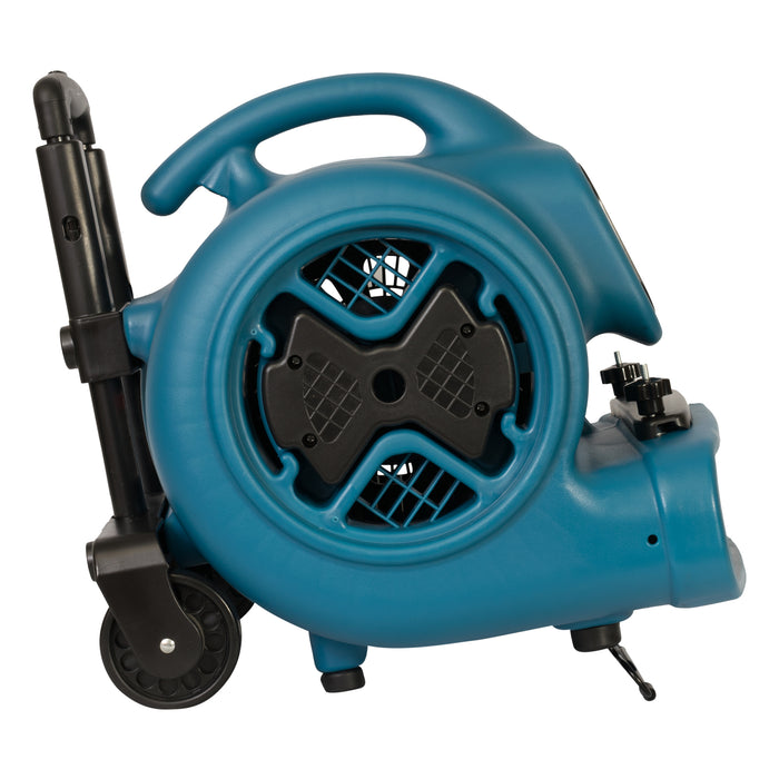 Xpower P-630HC 1/2 HP Air Mover w/ Telescopic Handle, Wheels, Carpet Clamp