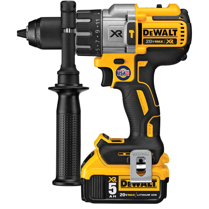 DeWALT DCD996P2 20V 1 2 Inch 3 Speed 5.0Ah Lithium Ion Hammer Drill Kit