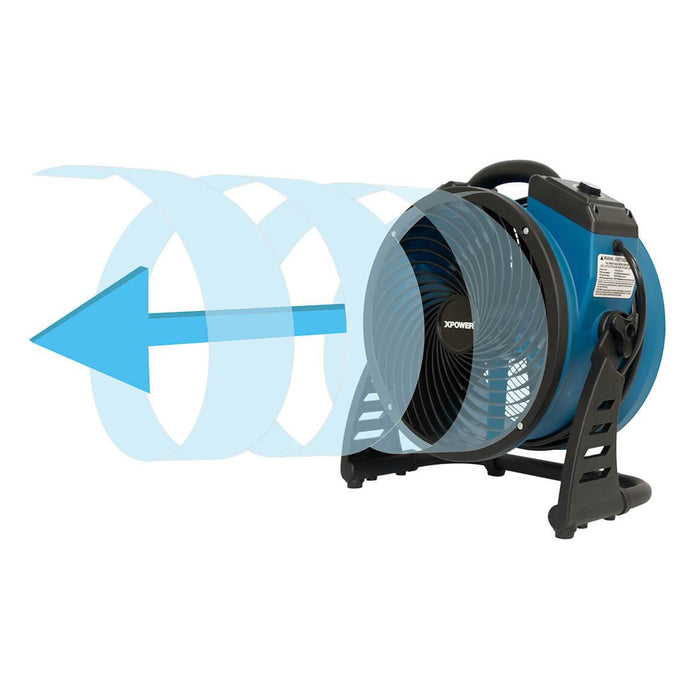 XPower P-26AR .6-Amp 1,300-Cfm 4-Speed Industrial Axial Air Mover/Dryer